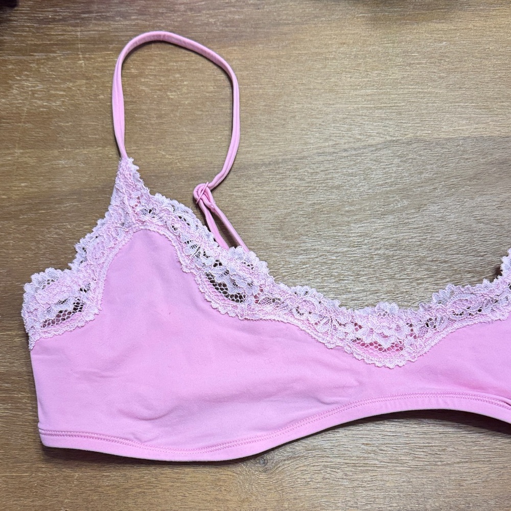 SKIMS Scoop Bralette Size XL Color Bubble Gum